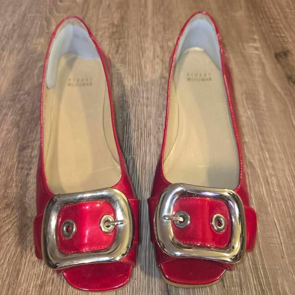 Stuart weitzman red patent